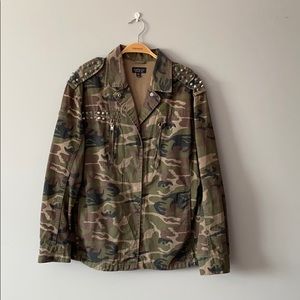 Camo Jacket with Spikes